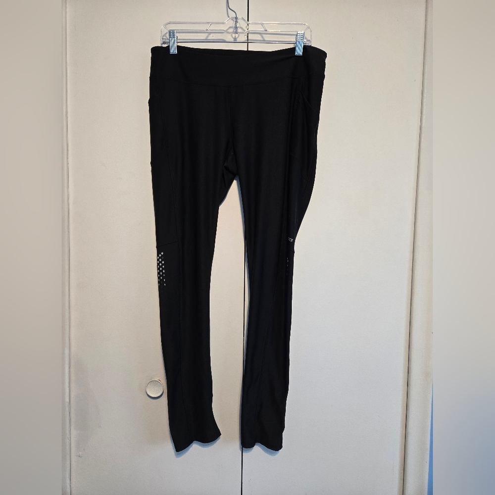 Asics Black Athletic Leggings with Pockets